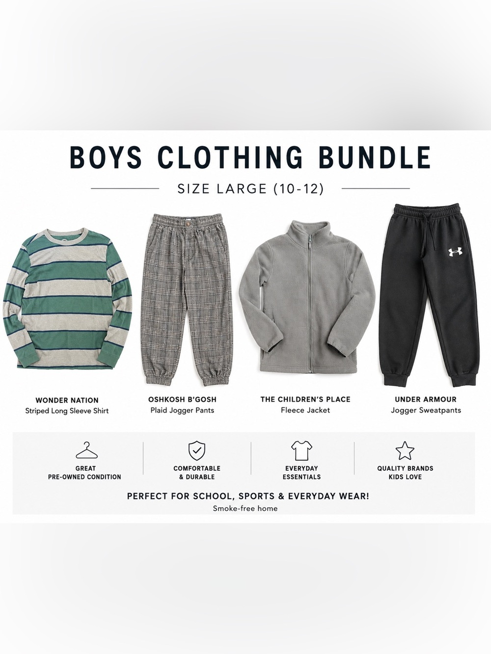 The Children's Place Light Gray Full-Zip Fleece Jacket